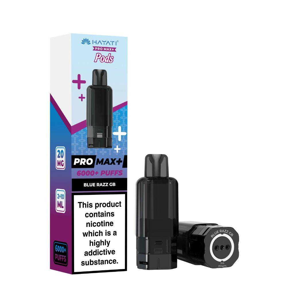 Hayati Pro Max Plus 6000 Pods Pack of 5 Blue Razz GB