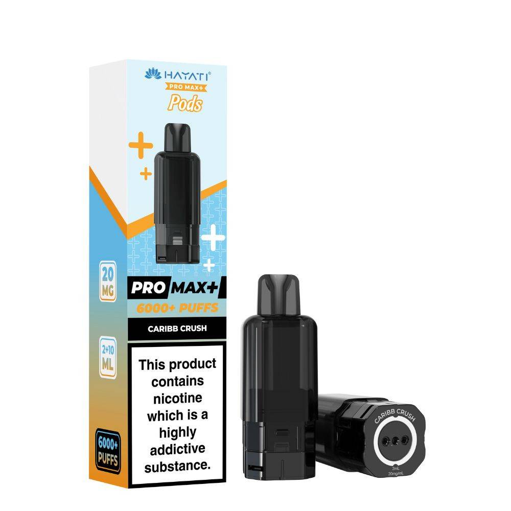Hayati Pro Max Plus 6000 Pods Pack of 5 Caribb Crush