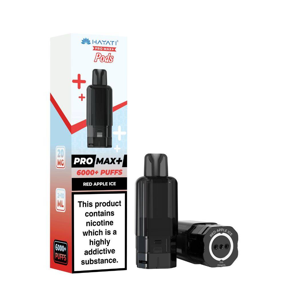 Hayati Pro Max Plus 6000 Pods Pack of 5 Red Apple Ice