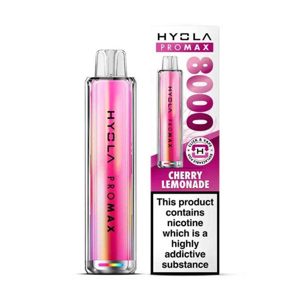 Hyola Pro Max 8000 Vape Kit Box of 5 Cherry Lemonade