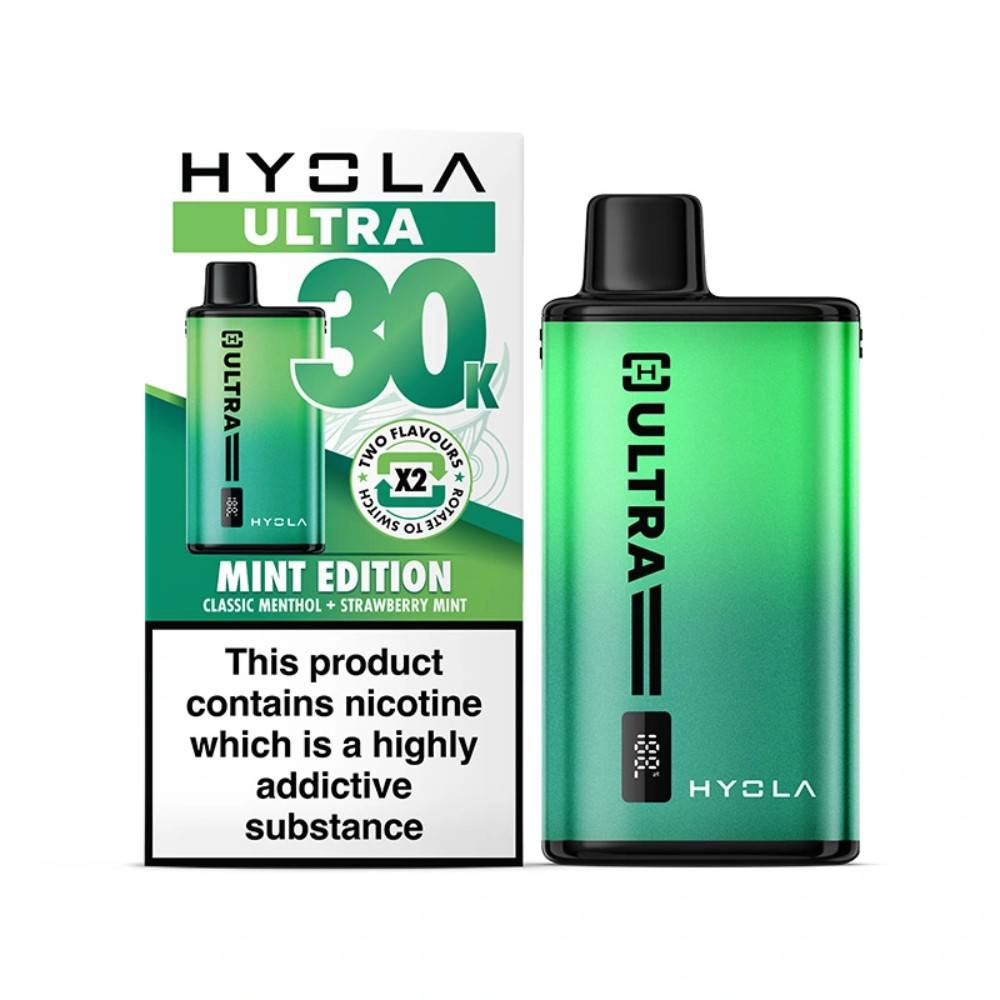 Hyola Ultra Plus 30k Vape Kit Box of 5 Mint Edition