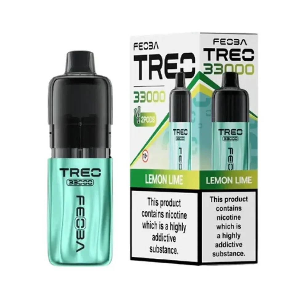 Feoba Treo 33k Prefilled Vape it Box of 5 Lemon Lime