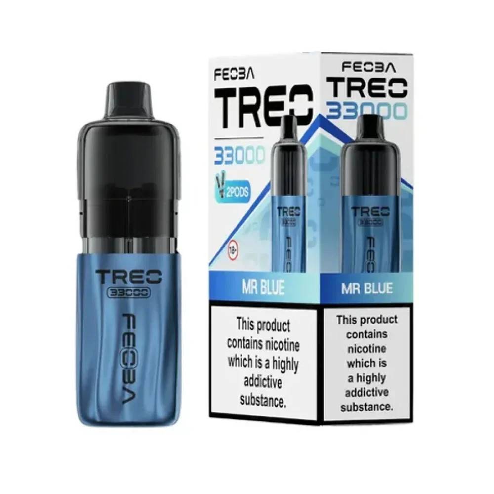 Feoba Treo 33k Prefilled Vape it Box of 5 Mr Blue