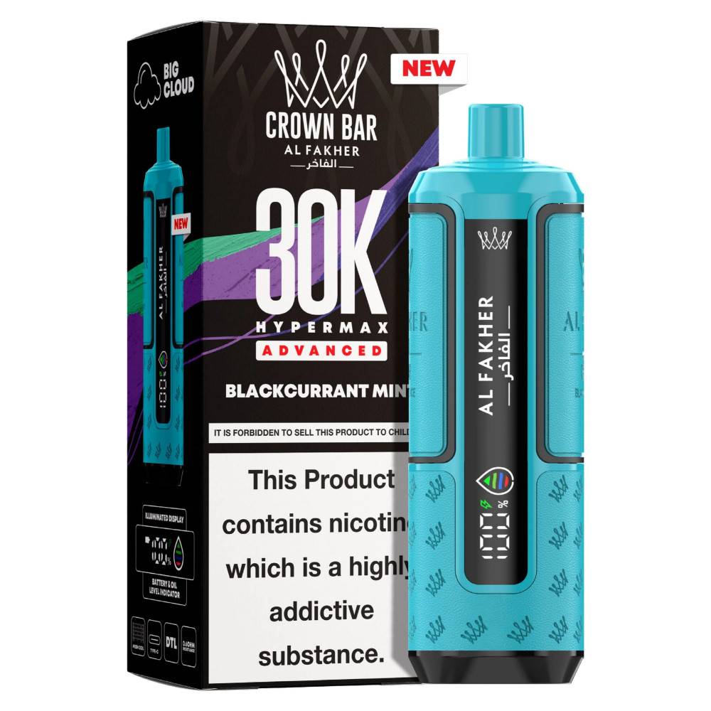 Al Fakher 30k Hypermax Pods Box of 5 Blackcurrant Mint