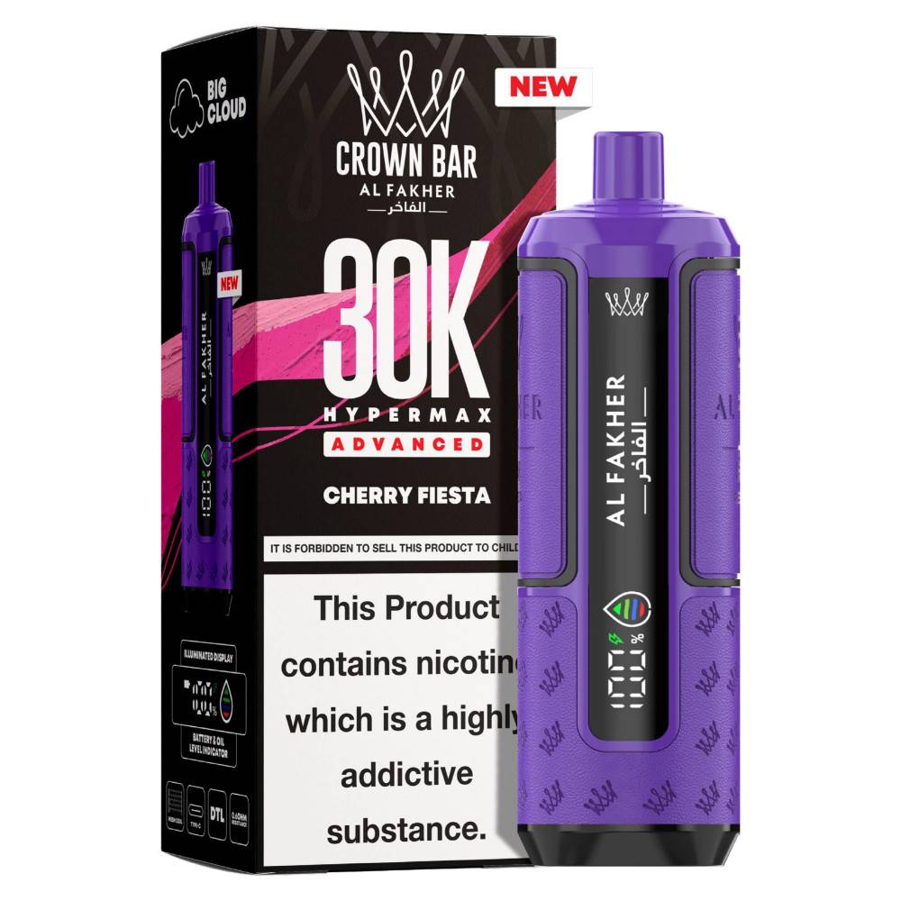 Al Fakher 30k Hypermax Pods Box of 5 Cherry Fiesta