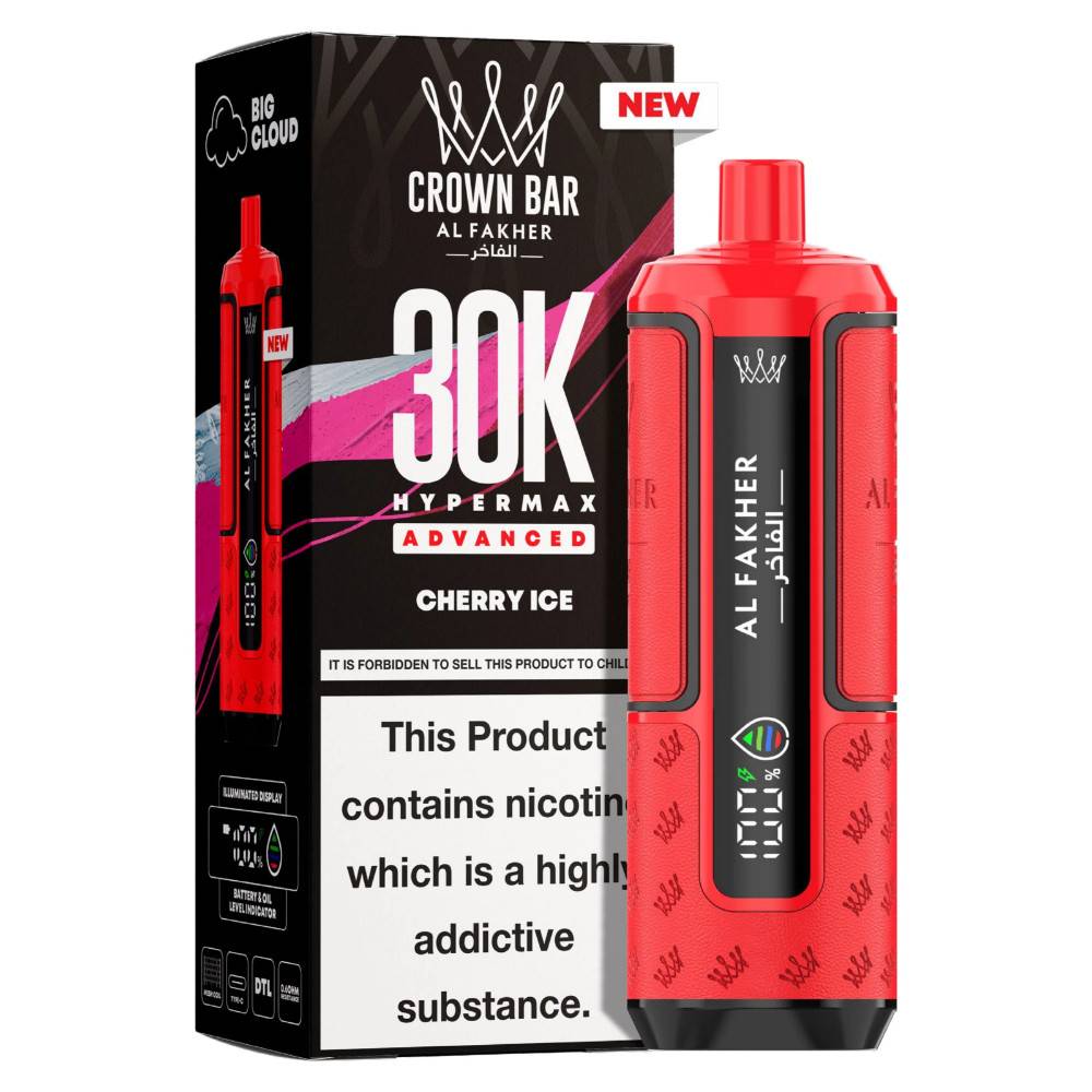Al Fakher 30k Hypermax Pods Box of 5 Cherry Ice