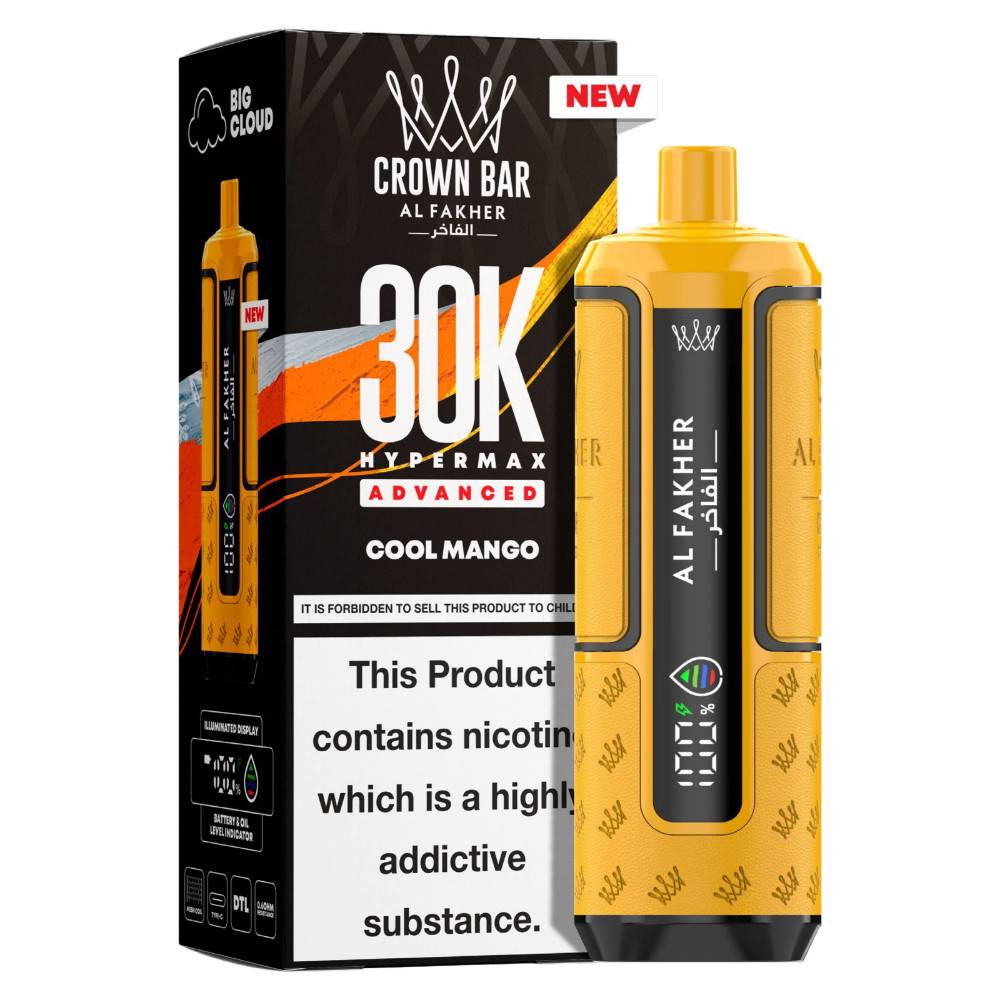 Al Fakher 30k Hypermax Pods Box of 5 Cool Mango