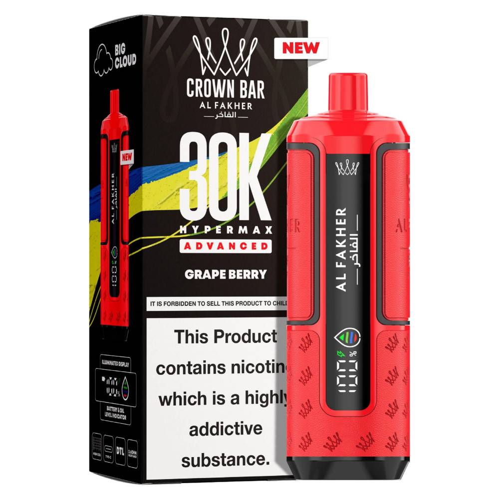 Al Fakher 30k Hypermax Pods Box of 5 Grape Berry