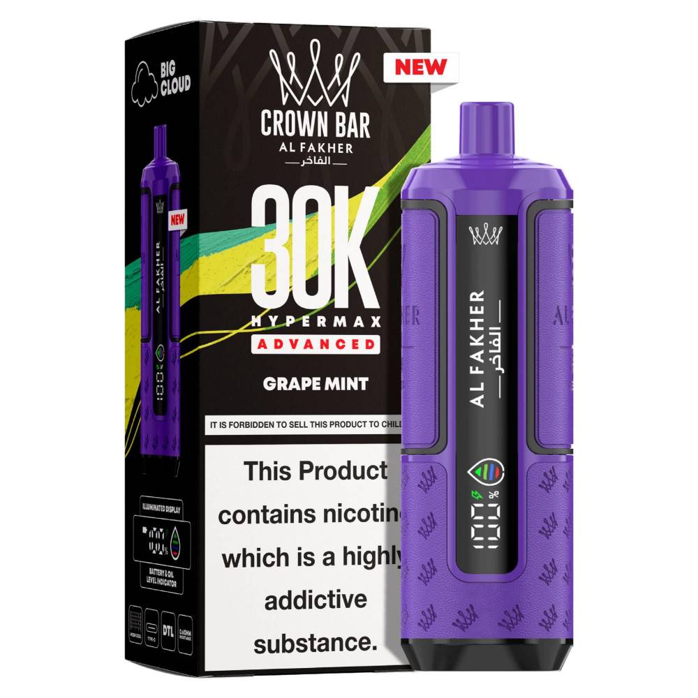 Al Fakher 30k Hypermax Pods Box of 5 Grape Mint