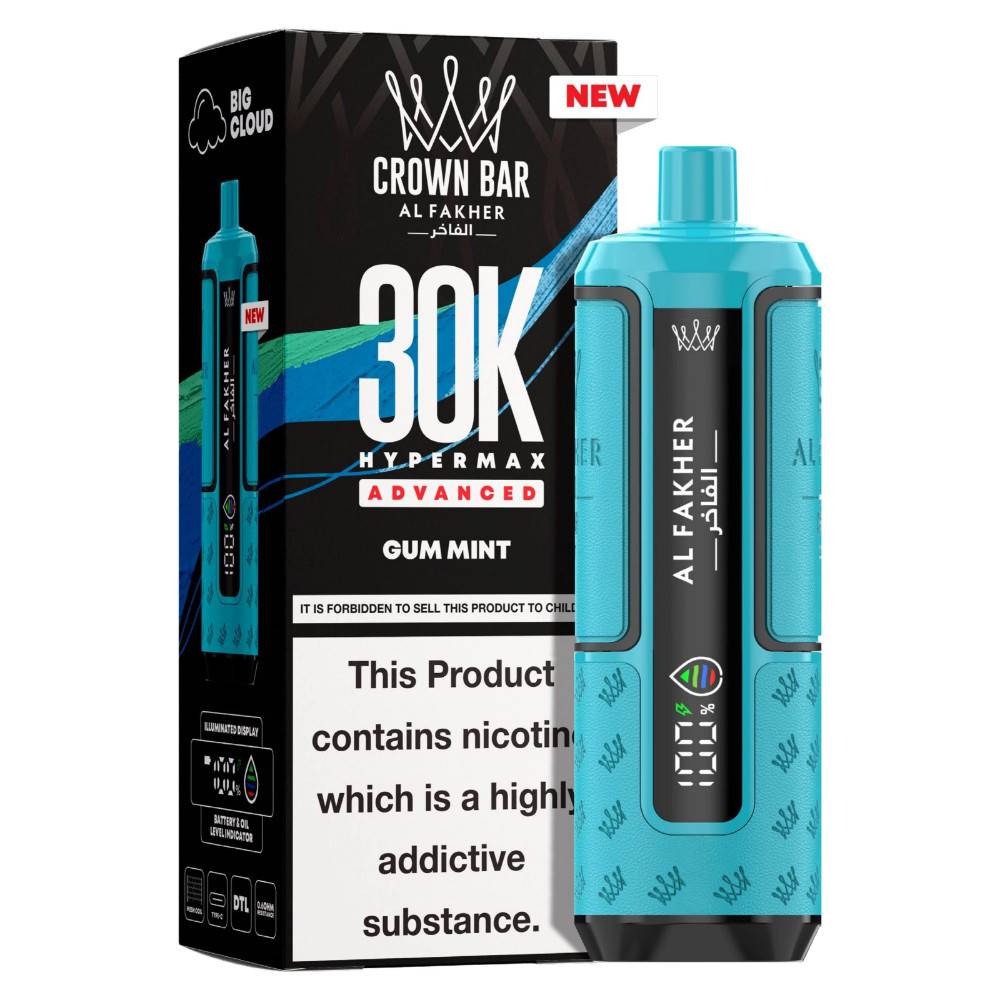 Al Fakher 30k Hypermax Pods Box of 5 Gum Mint