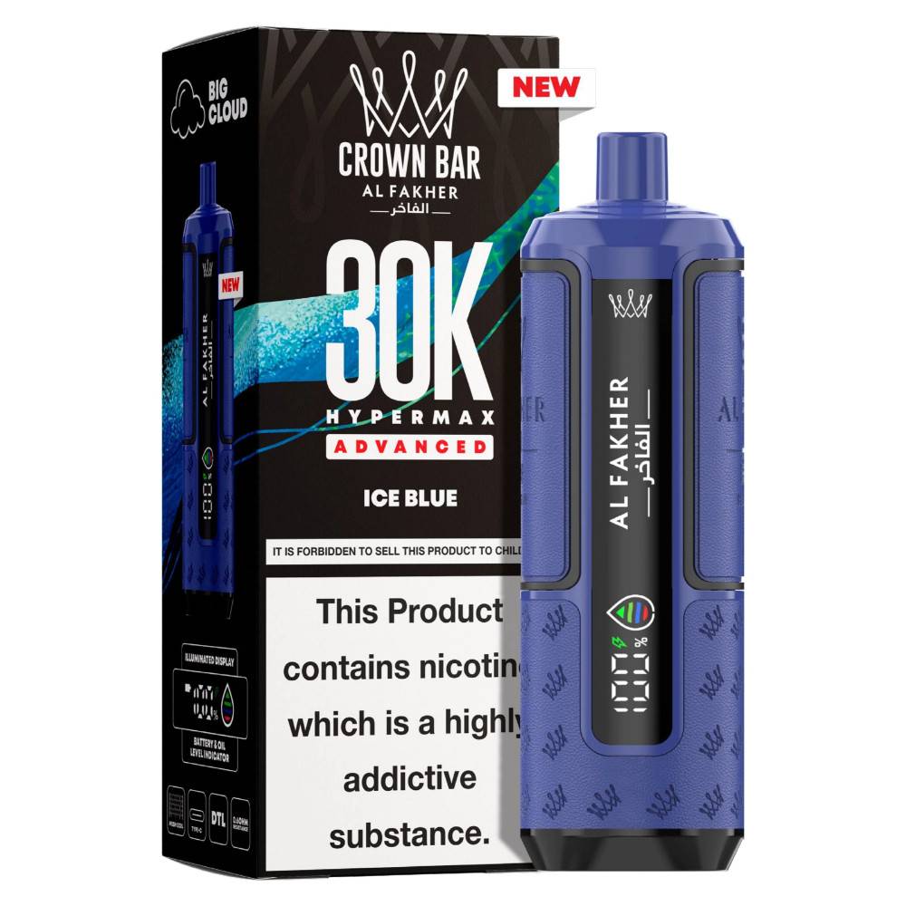 Al Fakher 30k Hypermax Pods Box of 5 Ice Blue