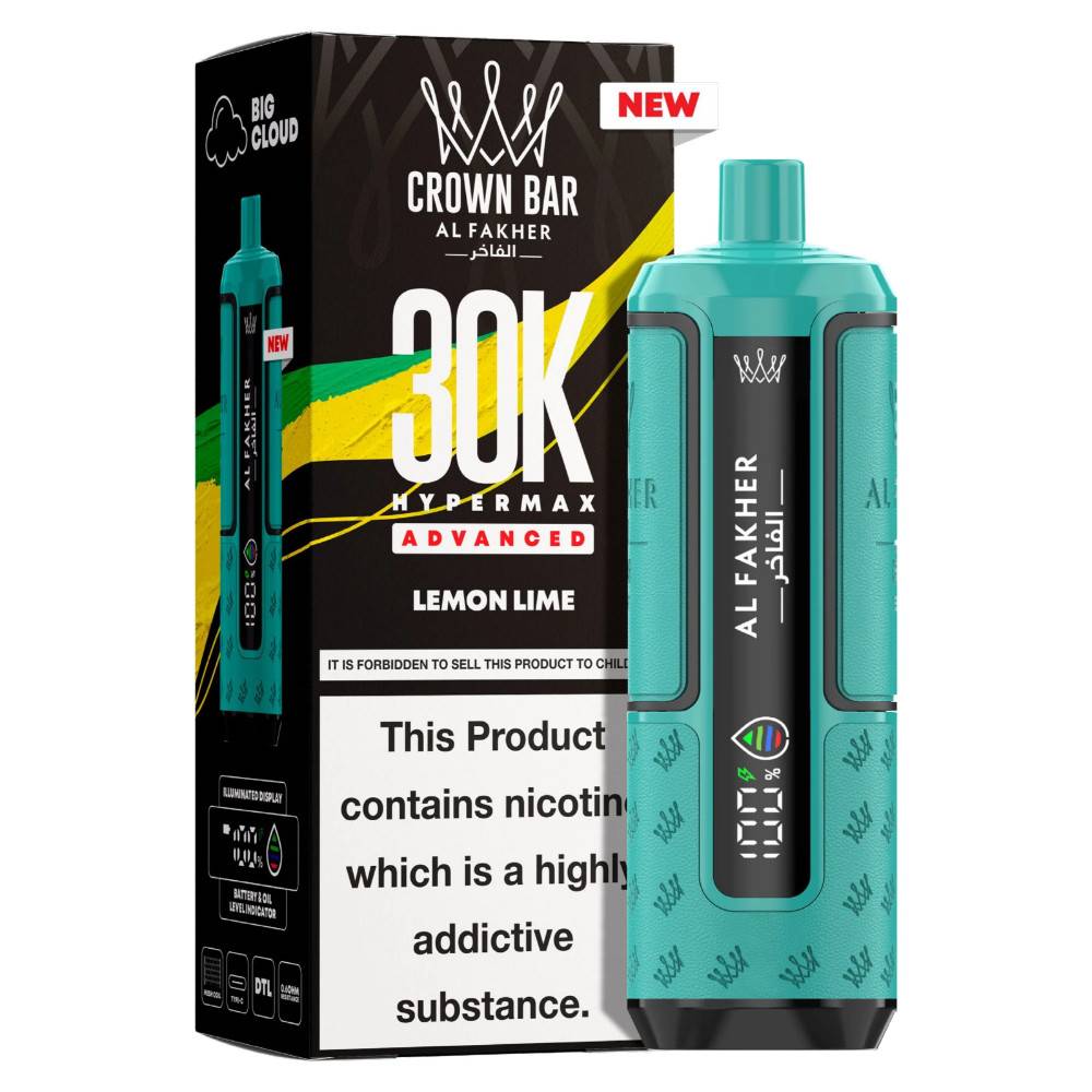 Al Fakher 30k Hypermax Pods Box of 5 Lemon Lime