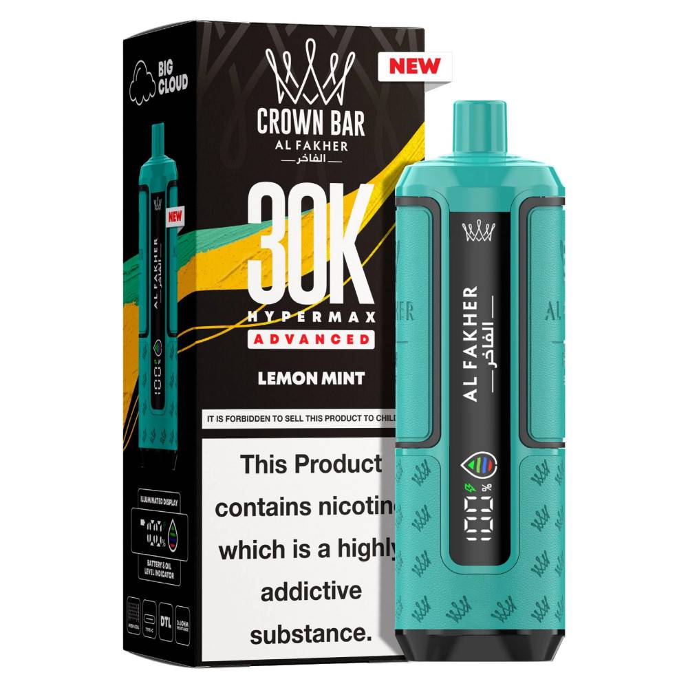 Al Fakher 30k Hypermax Pods Box of 5 Lemon Mint