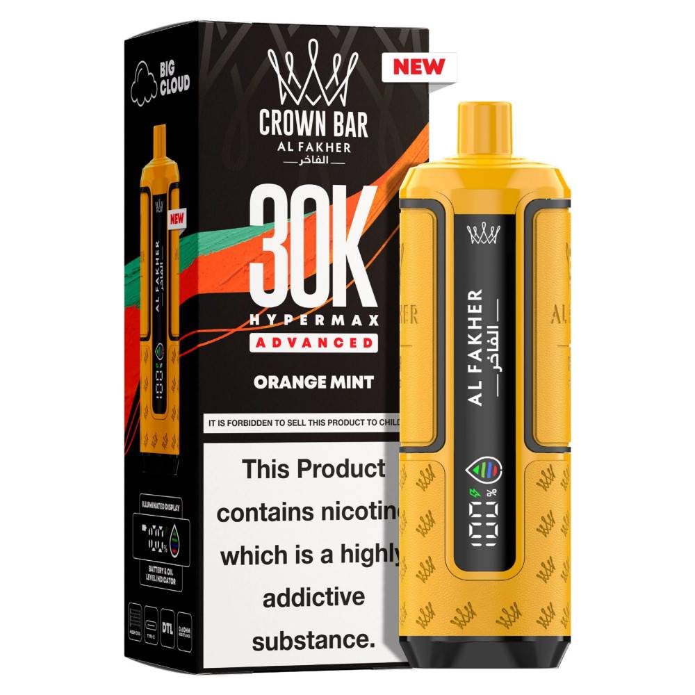 Al Fakher 30k Hypermax Pods Box of 5 Orange Mint