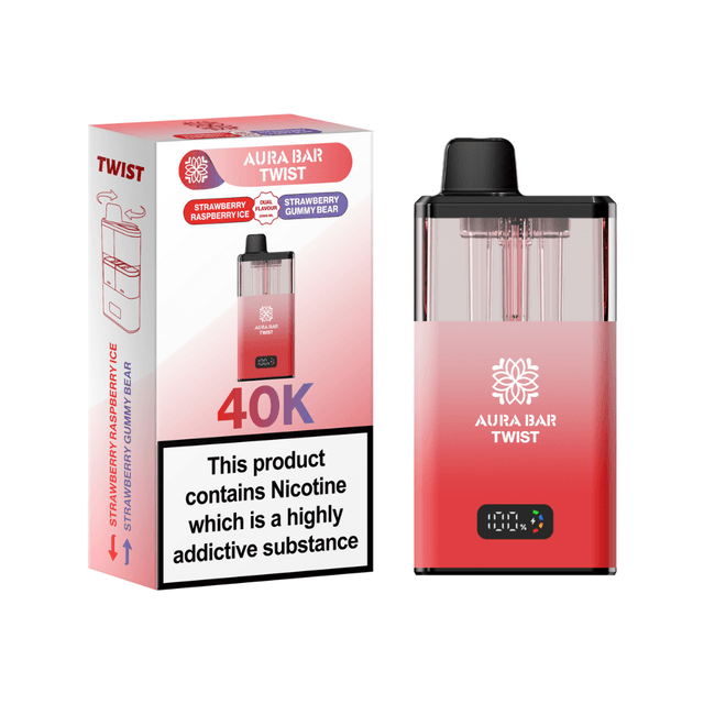 Crystal Prime Aura Bar Twist 40k-Vape Kit Box of 5
